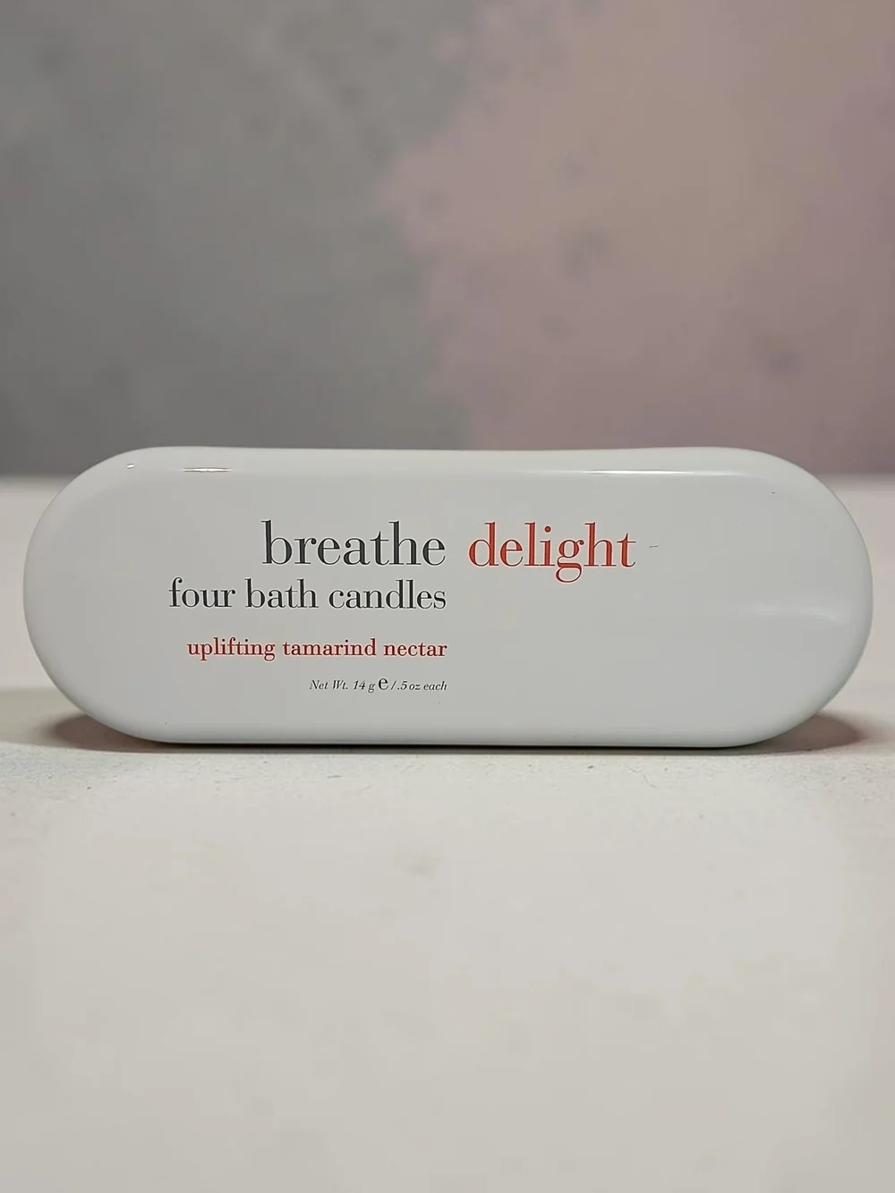 breathe delight four bath candles - uplifting tamarind nectar